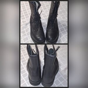 Vintage Builtrite Men's Black Leather Boots